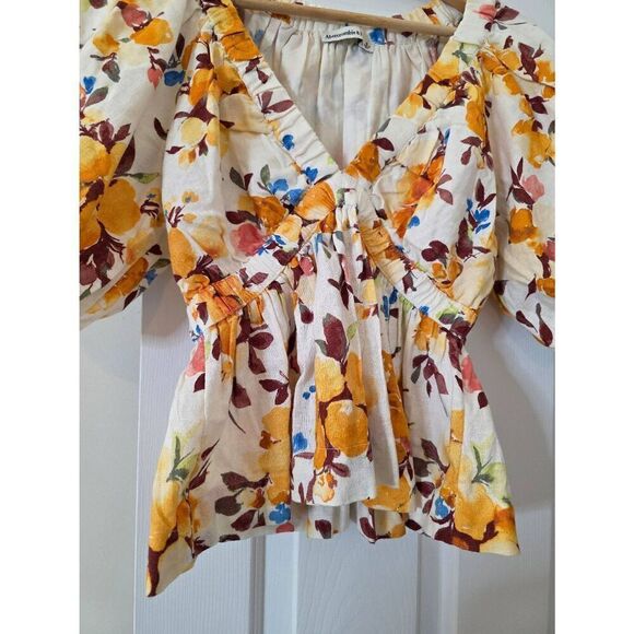 Abercrombie and fitch Floral Print Blouse S - Picture 3 of 8